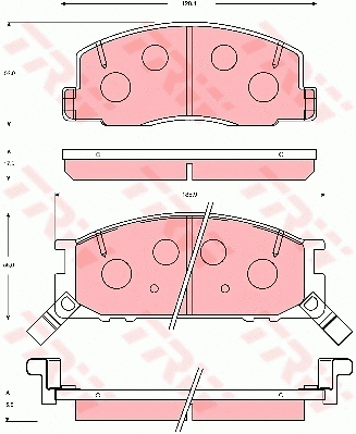 Brake Pad Set, disc brake (GDB7056)