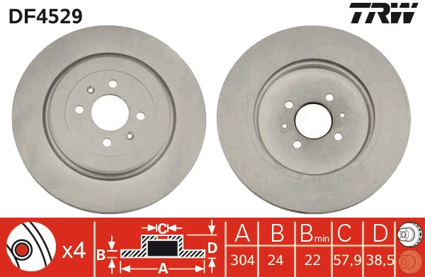 Brake Disc (DF4529)