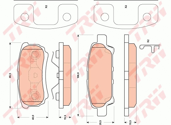Brake Pad Set, disc brake