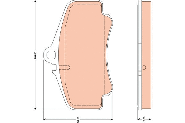 Brake Pad Set, disc brake (GDB1777)