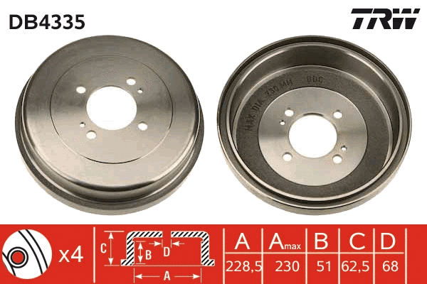 Brake Drum (DB4335)