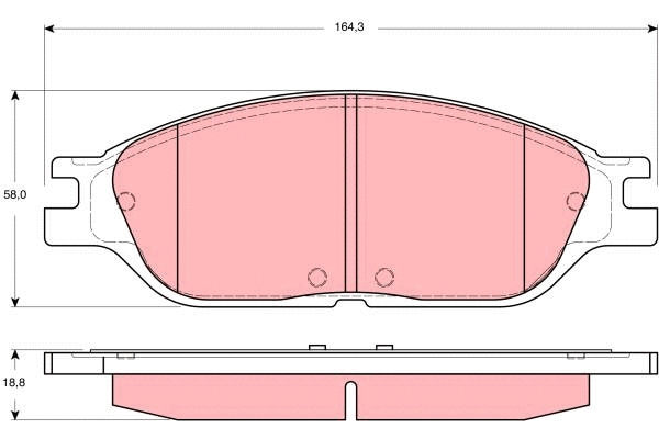 Brake Pad Set, disc brake (GDB4138)