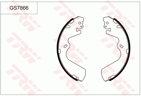 Brake Shoe Set (GS7866)
