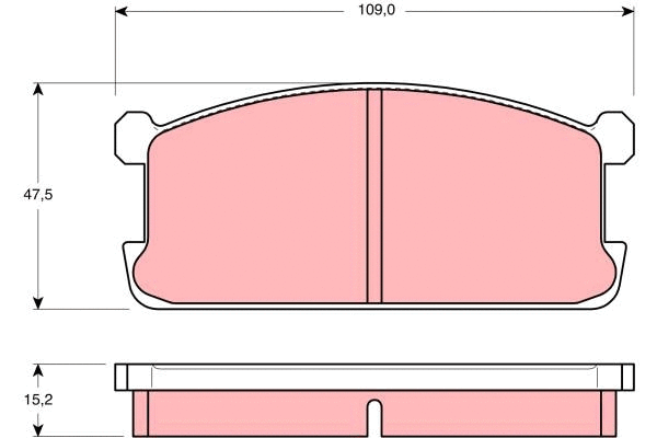 Brake Pad Set, disc brake (GDB194)