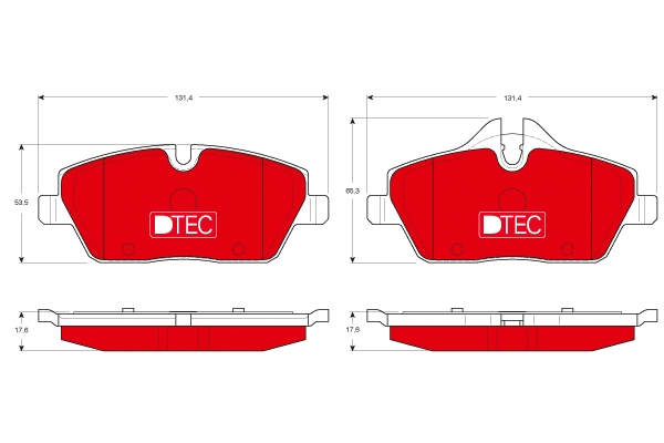 Brake Pad Set, disc brake (GDB1611DTE)