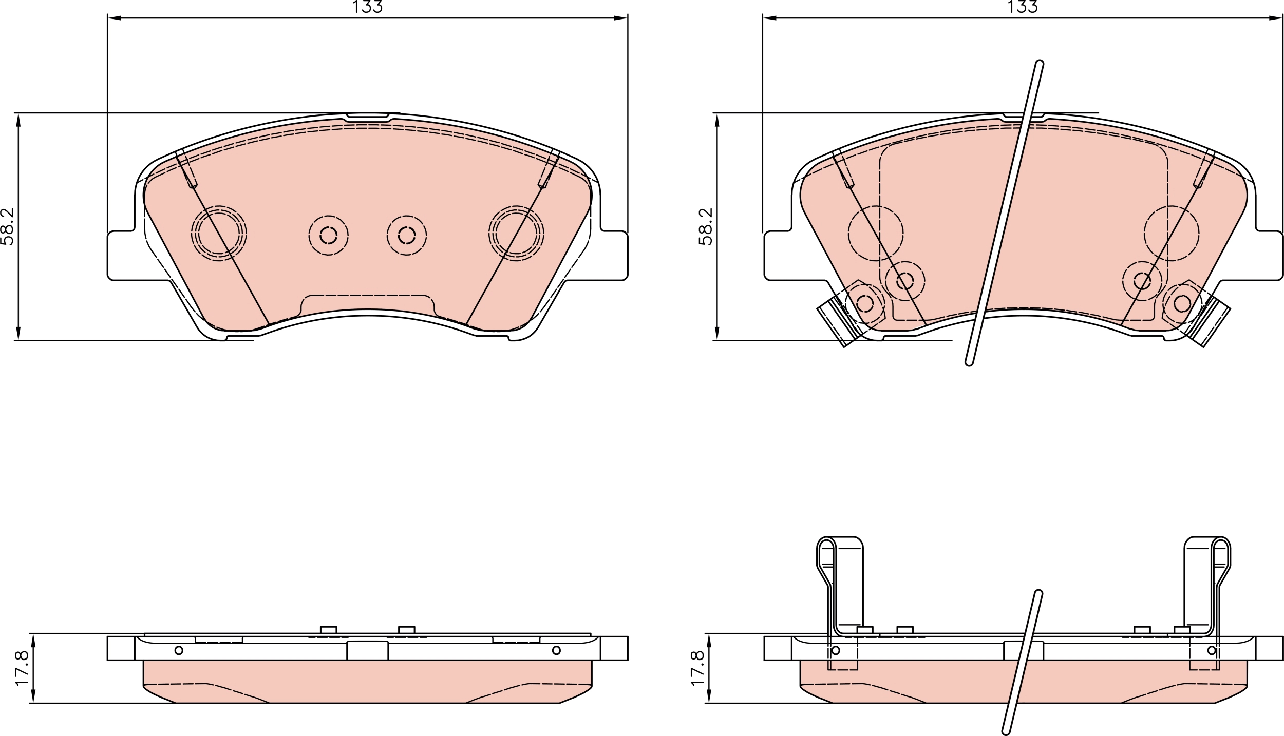 Brake Pad Set, disc brake (GDB8909)