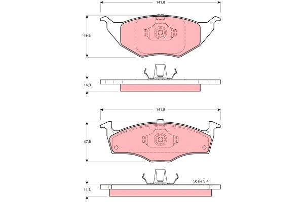 Brake Pad Set, disc brake (GDB1375)