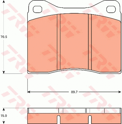 Brake Pad Set, disc brake (GDB7551)