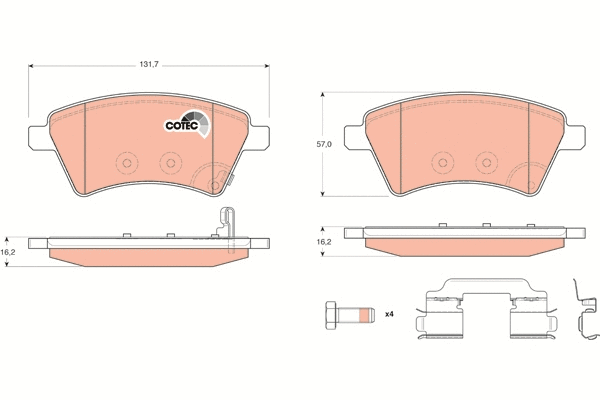 Brake Pad Set, disc brake
