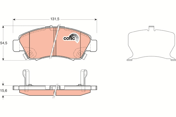 Brake Pad Set, disc brake (GDB3212)