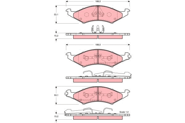 Brake Pad Set, disc brake (GDB4019)