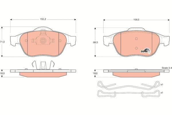 Brake Pad Set, disc brake