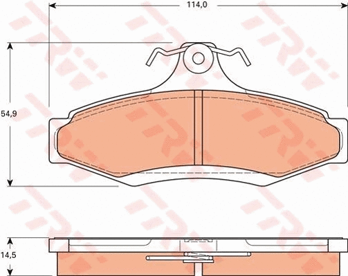 Brake Pad Set, disc brake (GDB7527)