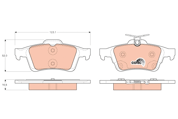 Brake Pad Set, disc brake (GDB1938)