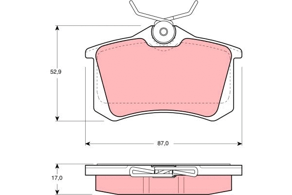Brake Pad Set, disc brake (GDB1372)