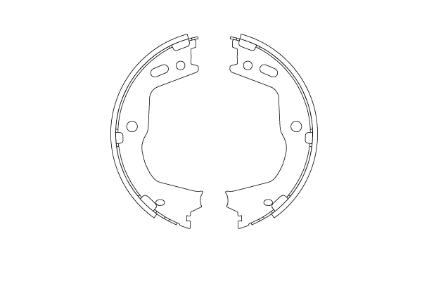 Brake Shoe Set, parking brake (GS8803)