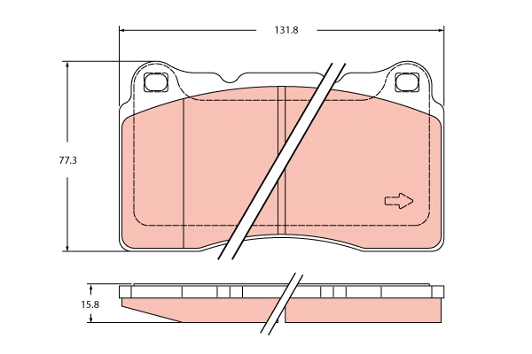 Brake Pad Set, disc brake (GDB2453)