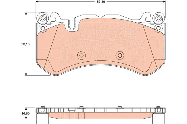 Brake Pad Set, disc brake (GDB1734)