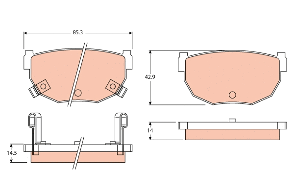 Brake Pad Set, disc brake