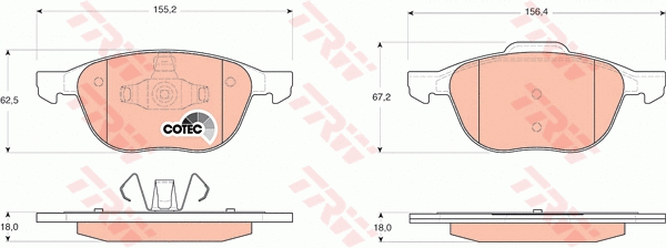 Brake Kit, disc brake (GTD1185)