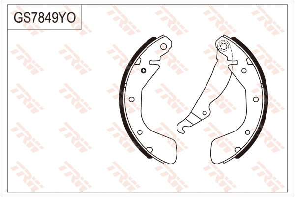 Brake Shoe Set (GS7849)