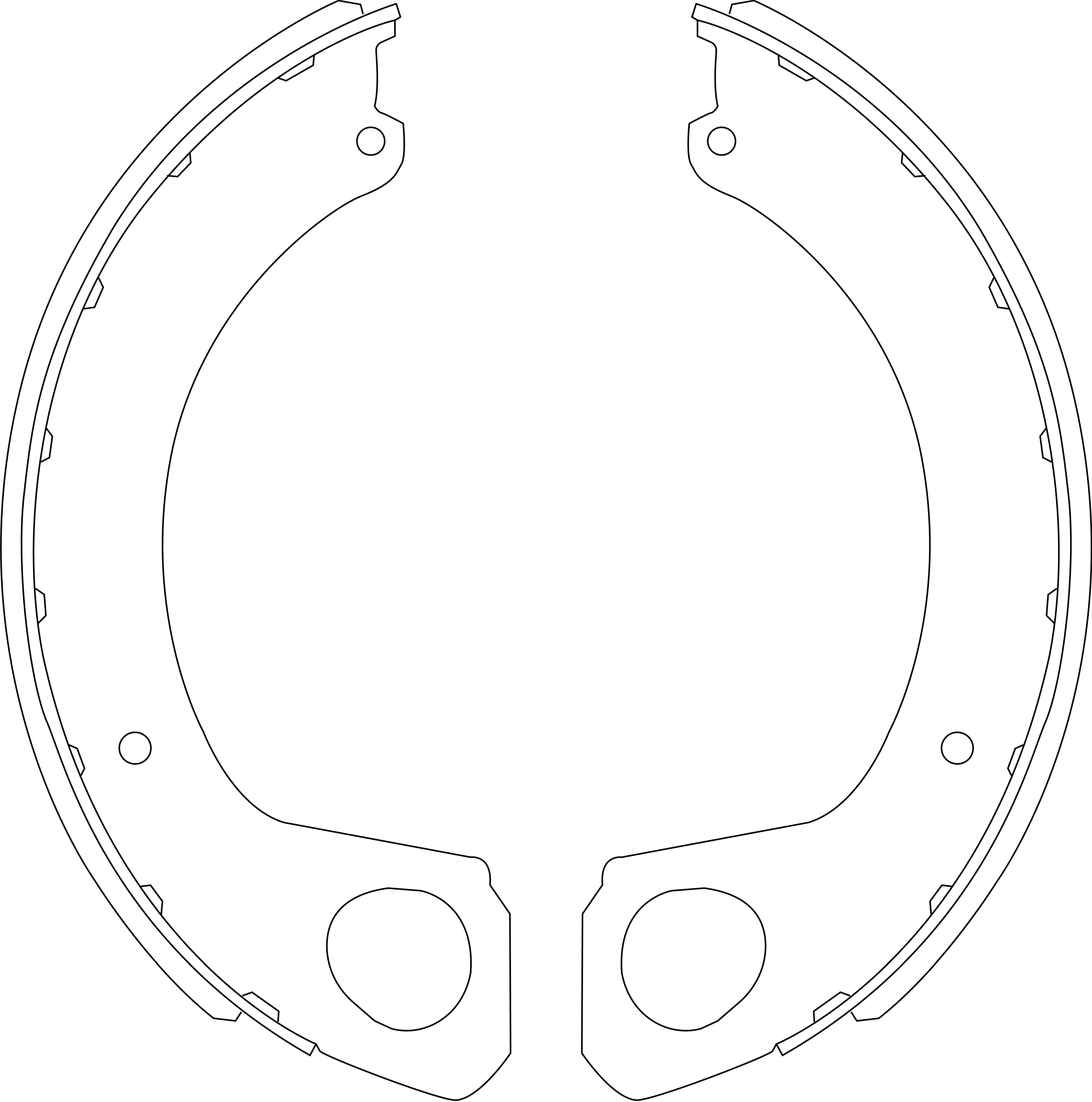 Brake Shoe Set (GS7224)