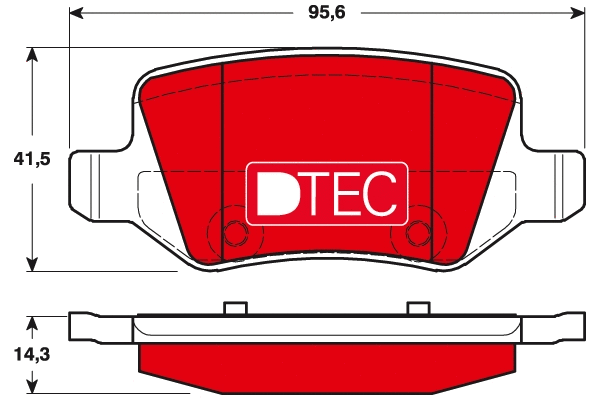 Brake Pad Set, disc brake (GDB1481DTE)