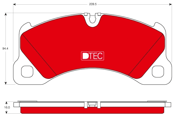 Brake Pad Set, disc brake (GDB1774DTE)