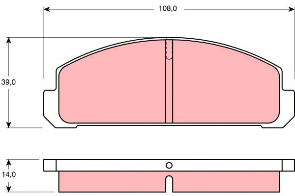 Brake Pad Set, disc brake (GDB178)