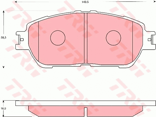 Brake Pad Set, disc brake (GDB7677)