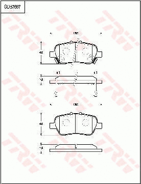 Brake Pad Set, disc brake (GDB7697)