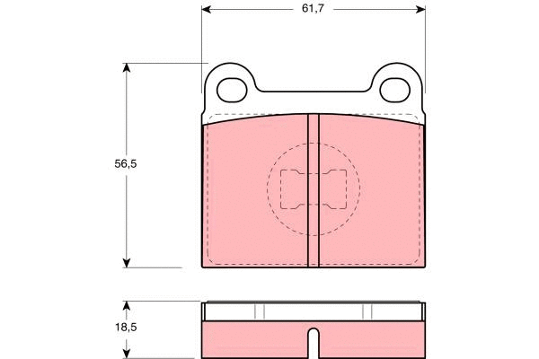 Brake Pad Set, disc brake (GDB663)