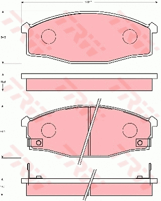 Brake Pad Set, disc brake (GDB7041)