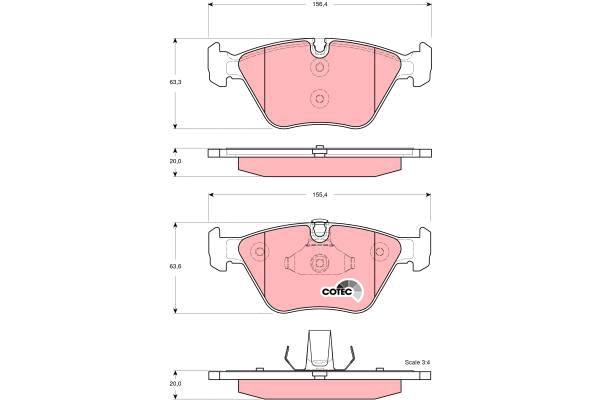 Brake Pad Set, disc brake (GDB1577)