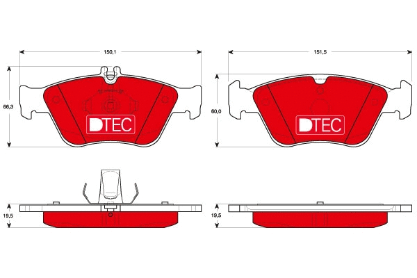 Brake Pad Set, disc brake (GDB1205DTE)