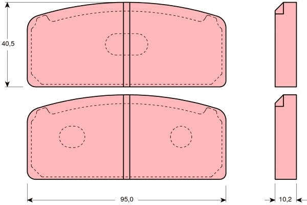 Brake Pad Set, disc brake (GDB109)