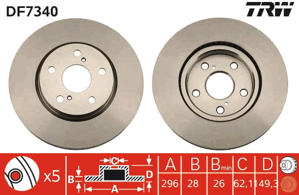 Brake Disc (DF7340)