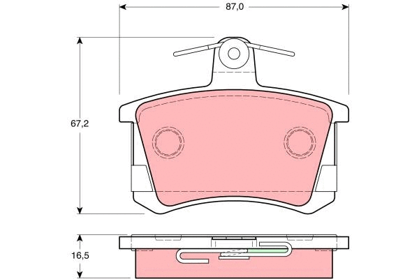 Brake Pad Set, disc brake (GDB1310)