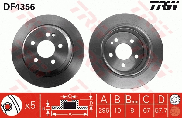 Brake Disc (DF4356)