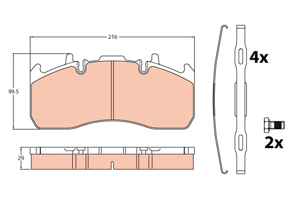 Brake Pad Set, disc brake (GDB5102)