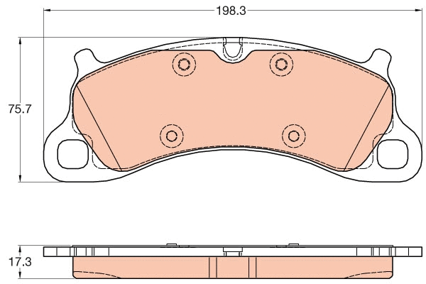 Brake Pad Set, disc brake (GDB2057)