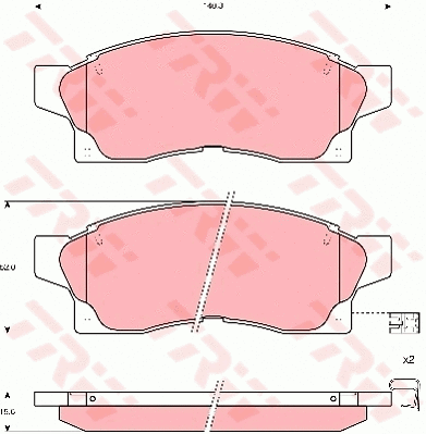 Brake Pad Set, disc brake (GDB1062)