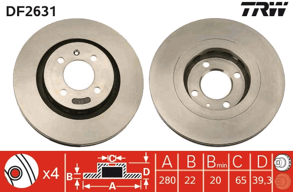 Brake Disc (DF2631)