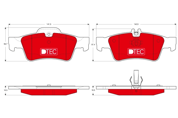 Brake Pad Set, disc brake (GDB1546DTE)