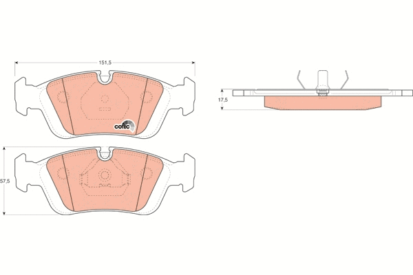 Brake Pad Set, disc brake (GDB1100)
