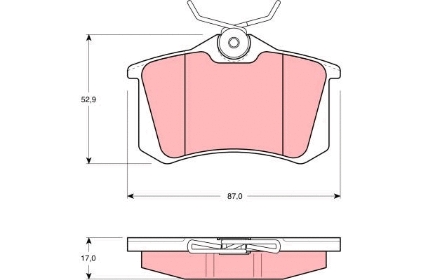 Brake Pad Set, disc brake (GDB1267)