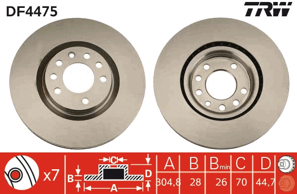 Brake Disc (DF4475)
