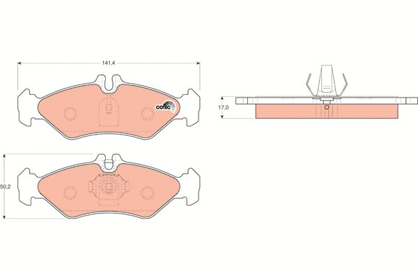 Brake Pad Set, disc brake (GDB1262)