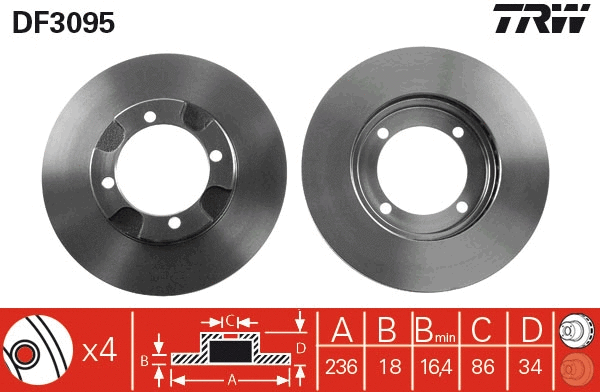 Brake Disc (DF3095)