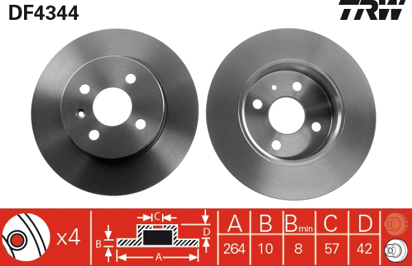 Brake Disc (DF4344)